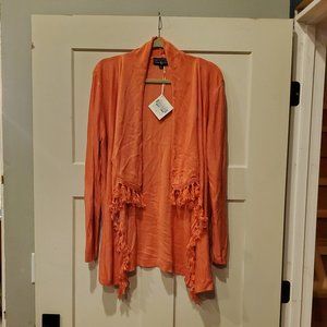 Duffield Lane - Ashley Silk Blend Sweater in Coral